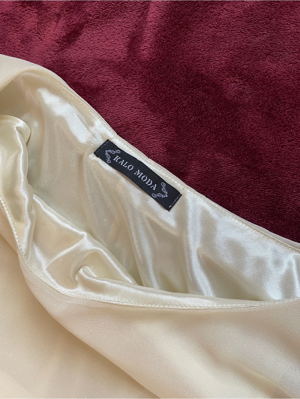 Kalo Moda Cream White Dress, S/M - Picture 6 of 7